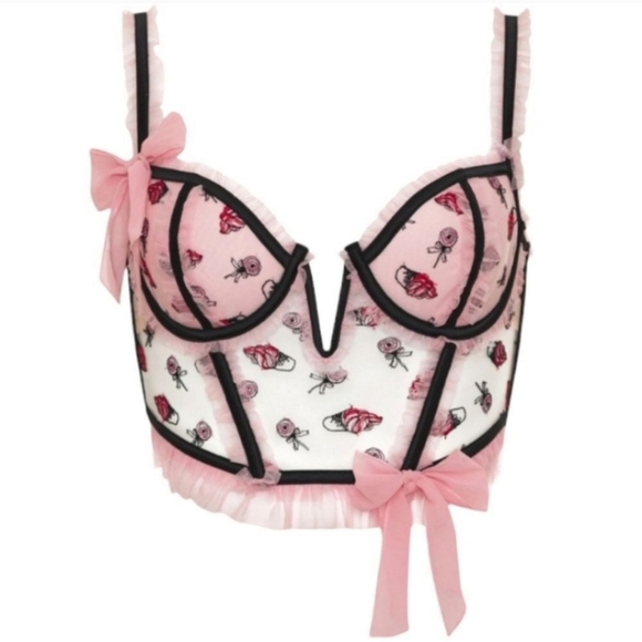 For Love And Lemons Tops - For Love & Lemons Rosie Bow Bustier